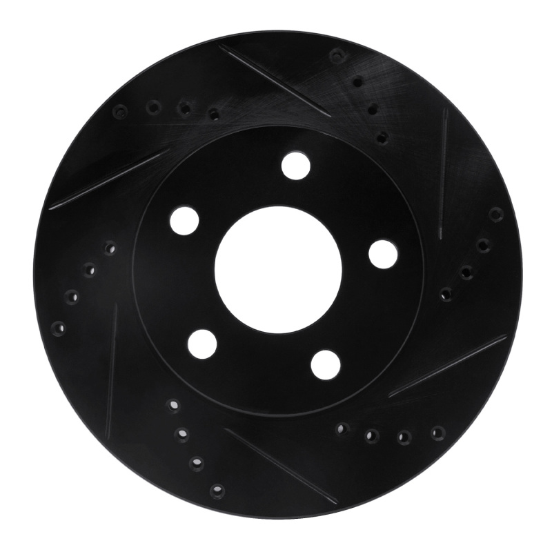 Buick Century Brake Rotor (1) - Front Right - R1 Concepts - Drilled & Slotted - Black - `97-`05 Buick Century Brake Rotor (1) - Front Right - R1 Concepts - Drilled & Slotted - Black - `97-`05
